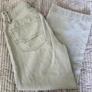 American Eagle Outfitters Women's Jeans in Light Green